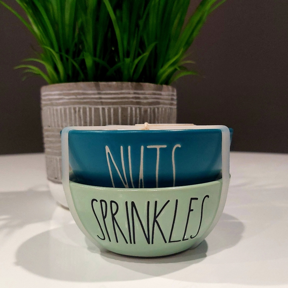 NWT Rae Dunn NUTS & SPRINKLES bowls